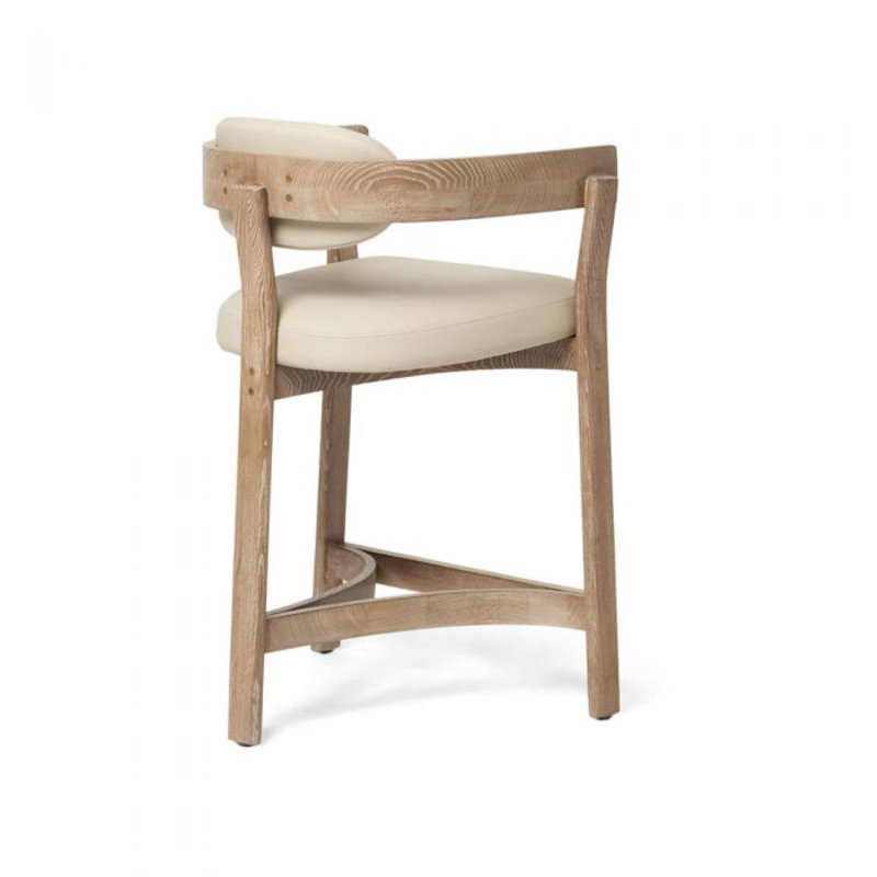 Granville Counter Stool, Cream Seat/Brown Frame
