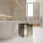 Casainc Freestanding Solid Surface Transparent Resin Bathroom Shower Stool