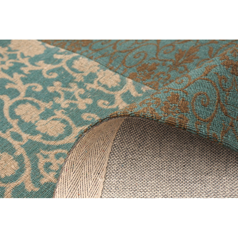 Tapis vert à tissage plat Amata