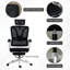 Bezell Linen Executive Chair with Headrest