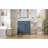 Space-saving Ceramic Sink Vanity Modern Blue Compact Bathrooms