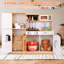 Children's Cake, Play Kitchen Wood, Toy Kitchen With Light And Sound, 80 X 25 Cm, Doll Kitchen, Wooden With Play Kitchen Accessories, Small Kitchen, Toy Kitchen For Children From 3 Years, Wood-1466303546