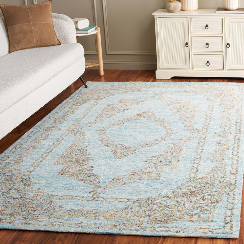 Metro Hand Tufted Wool Pile Oriental Rug, Rectangle 5' x 8'