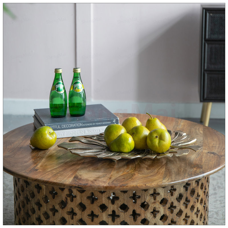Élégante décoration murale feuille d'or Monstera, polyvalente et moderne pour la maison et la table, 18,9 x 13,4 x 1,4 pouces