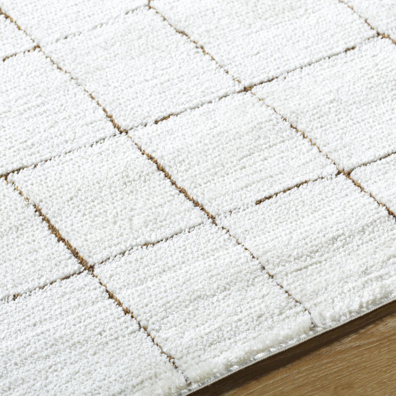 Our PNW Home x Livabliss Cascade Ivory Modern Area Rug, Rectangle 9'2" x 12'