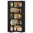 71" Tall Corner Bookshelf, L-shaped Bookcase