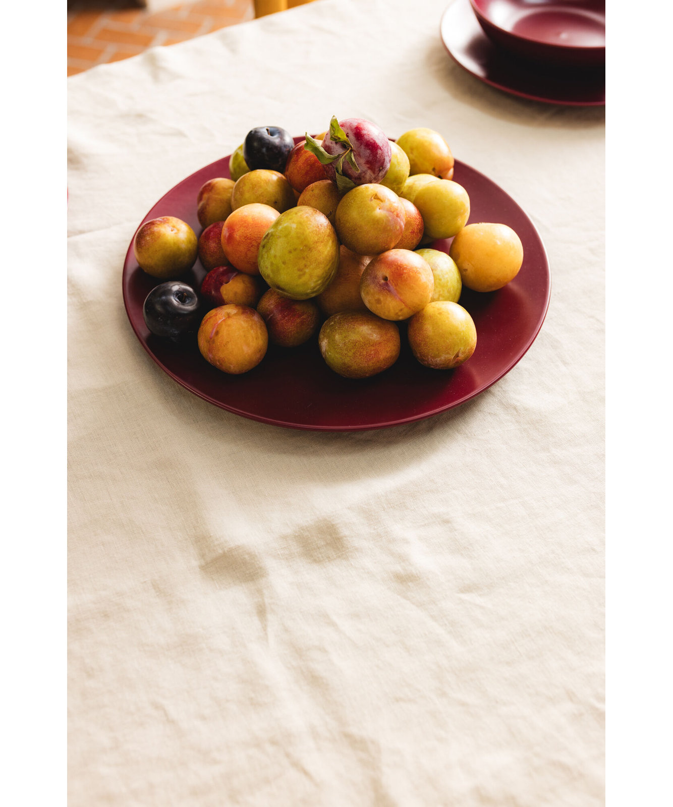 3-Piece Ceramic Serving Set, Plum