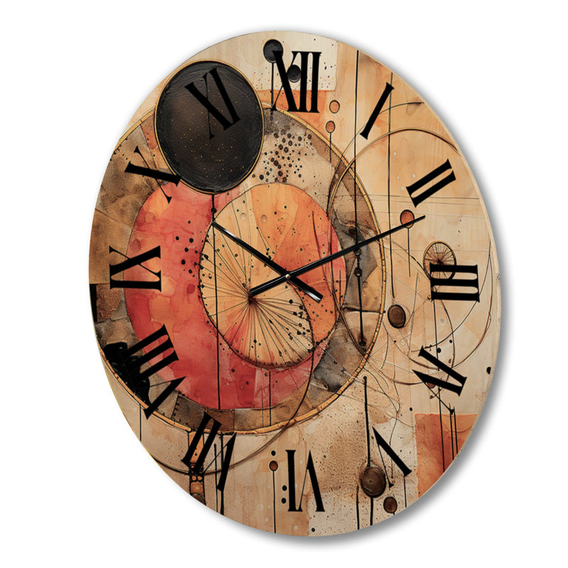 Horloge murale Golden Hue Horizons, Moyenne