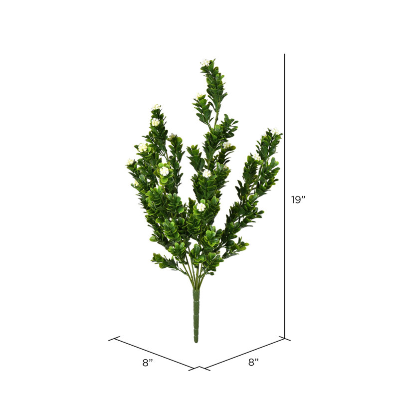Rambling Arrangement, White/Green, 19" H x 8" W x 8" D