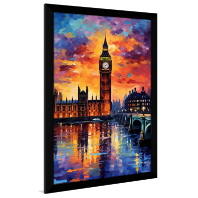 " London, England At Twilight V1 " by V2 Design Co.