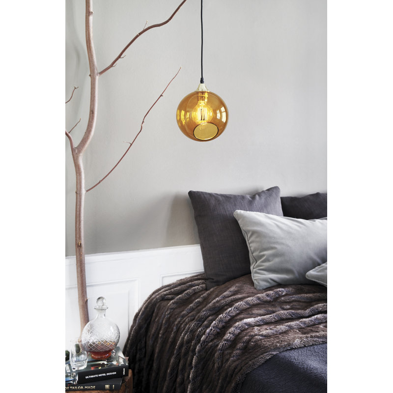 Ballroom 1 - Light Pendant, Amber, 15" H x 13" W x 13"