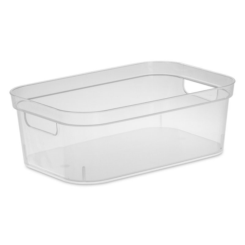 Bac de rangement avec poignées de transport de 4,25 po x 8 po x 12,25 po Sterilite (paquet de 8)