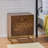 Contemporary Handcrafted Wooden Nightstand With 3 Drawers And Iron Legs