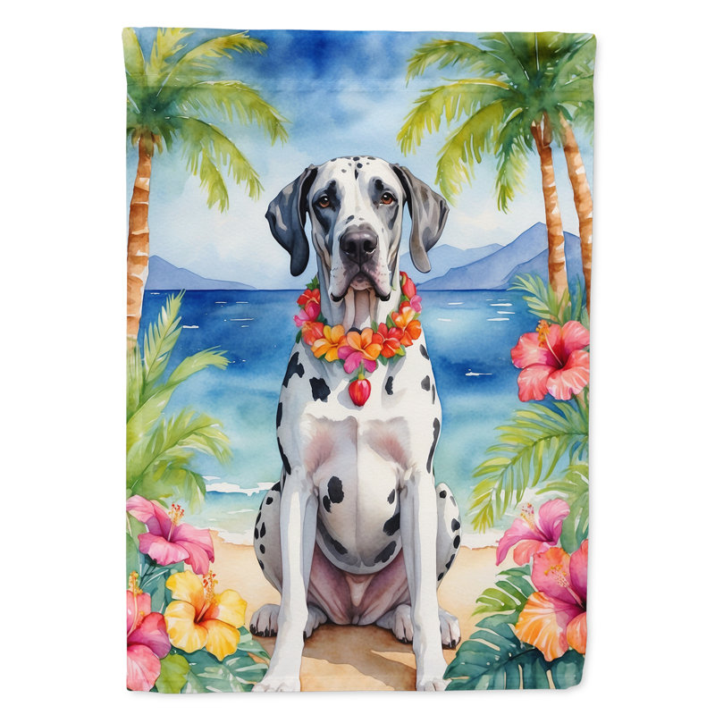 Drapeau de jardin en polyester double face H 15,5 po x l 11,25 po
