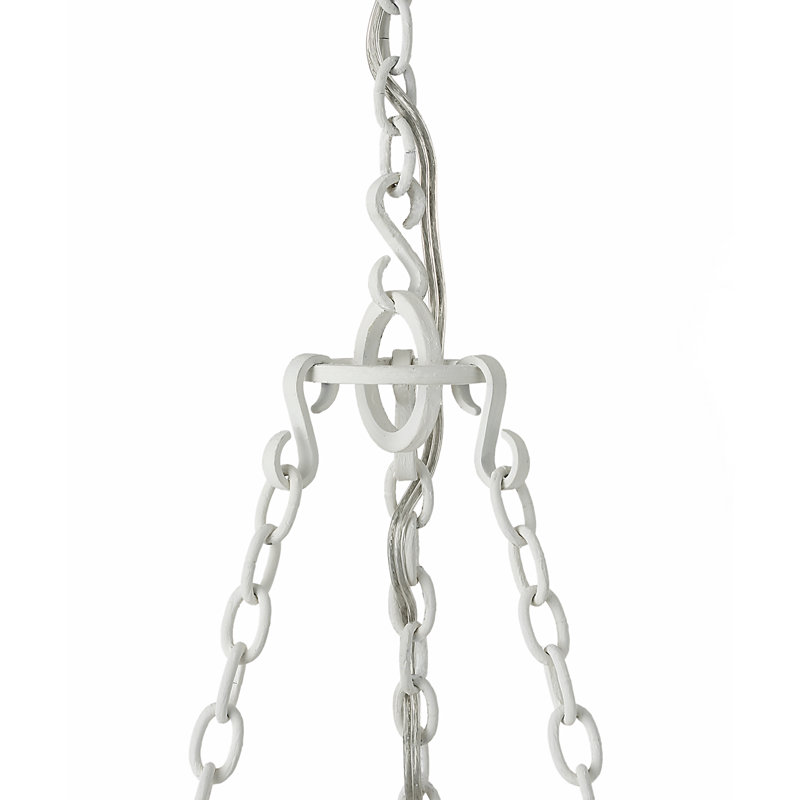 Marie Flanigan 9 - Light Chandelier, Plaster White, 32" H x 26" W x 26" D