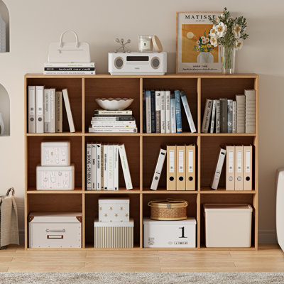 12-Cube Bookcases, Closed-Style Bookshelf Storage Unit