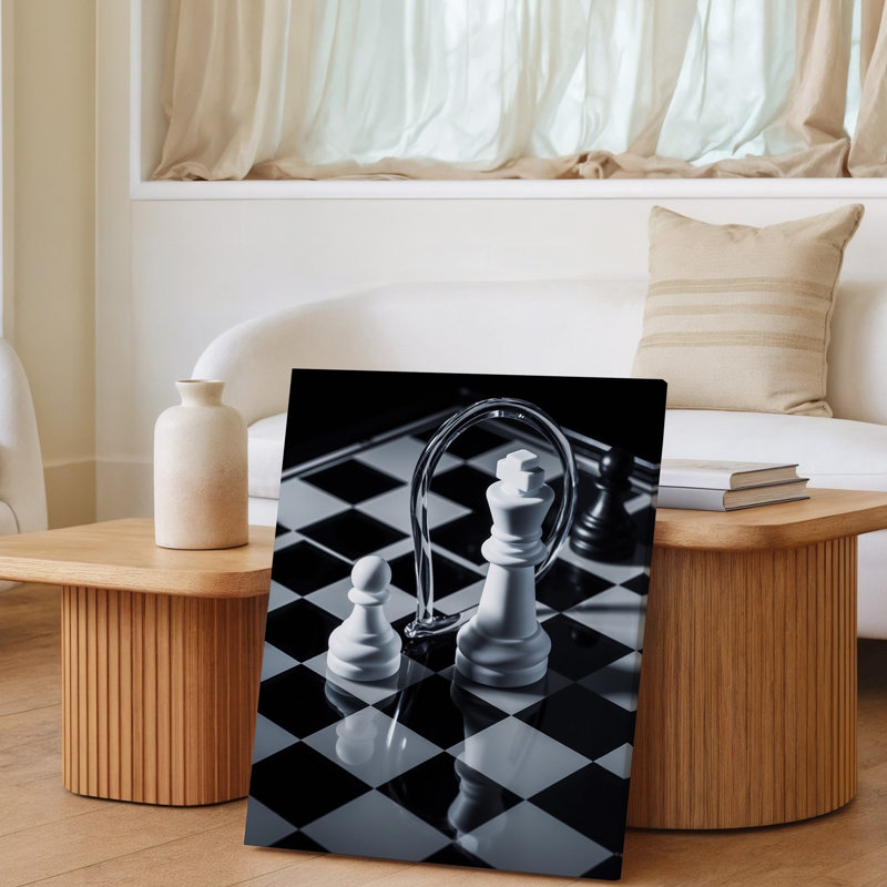 Toile, "Dramatic Still Life Composition" avec art mural noir et blanc poli et illuminé par Soft Moody Lighting