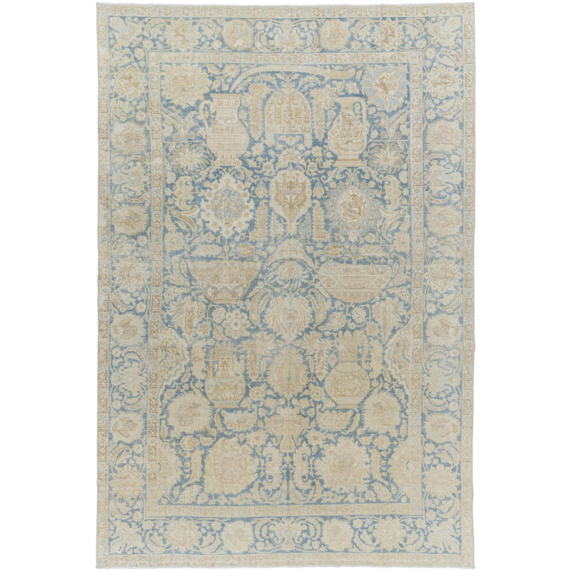 Antique One of a Kind One-of-a-Kind 7'2" x 10'8" Hand Knotted Area Rug