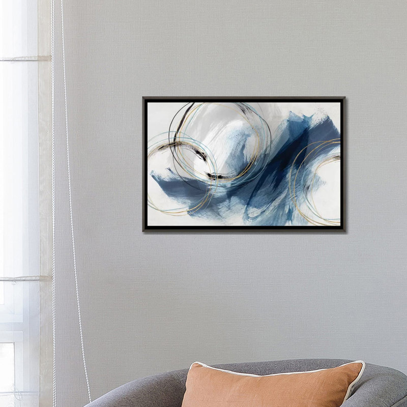 Detour by Isabelle Z Graphic Art Print, 40" H x 60" W, Floater Framed Canvas, Dark Rustic Wood