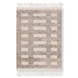 Jute / Sisal Geometric Area Rug in Natural
