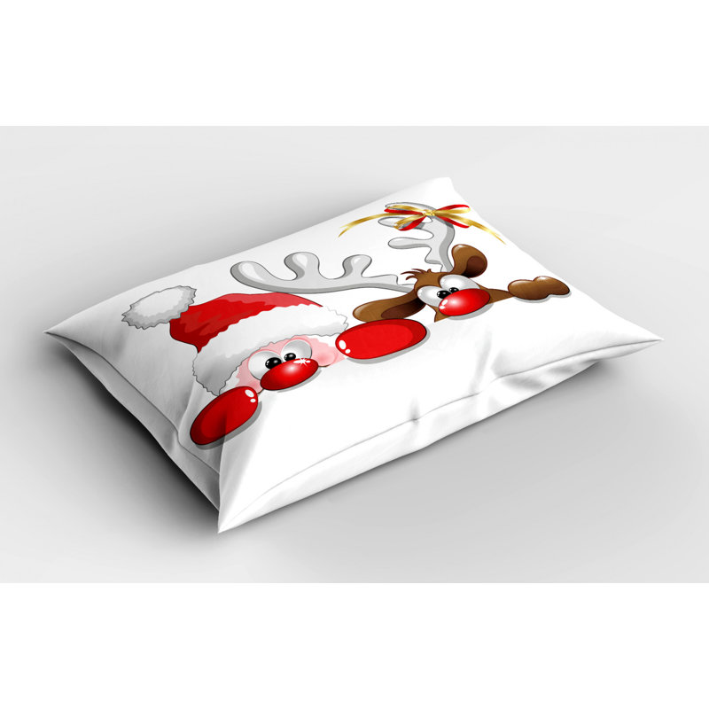 Deer Polyester Sham Set, Queen