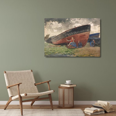 «The Summer Cloud» par Winslow Homer - Art mural sur toile tendue avec châssis