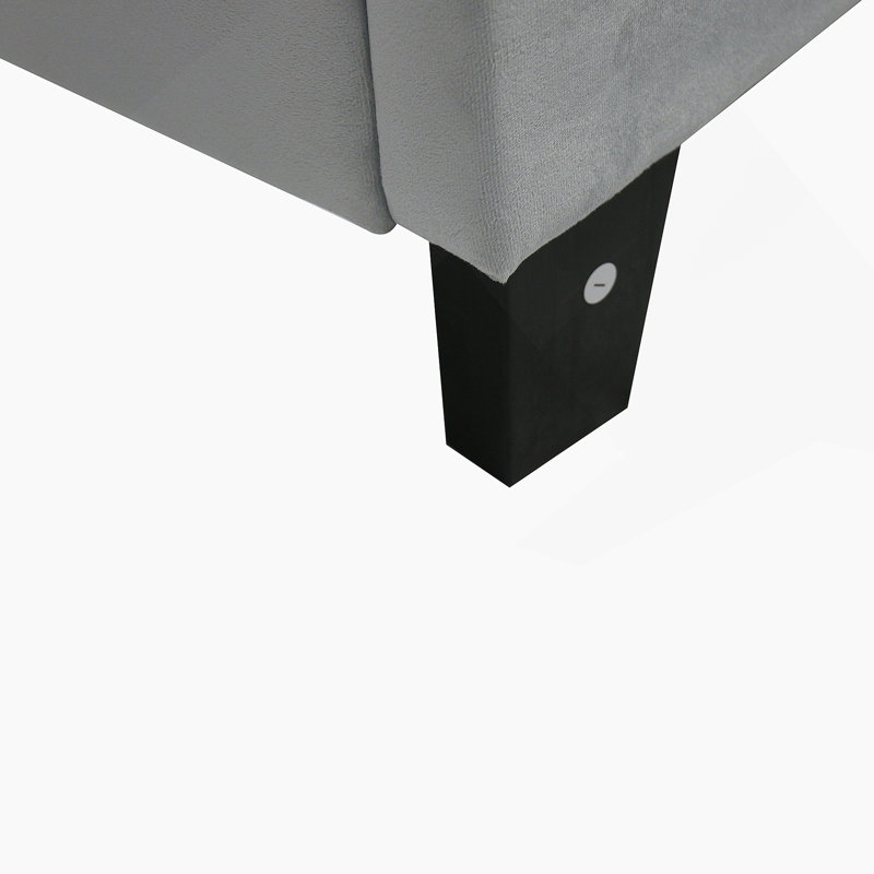 Structure de lit plateforme tapissier avec tête de lit capitonnée à tirette, offrant confort, style et durabilité pour une expérience de chambre à coucher relaxante