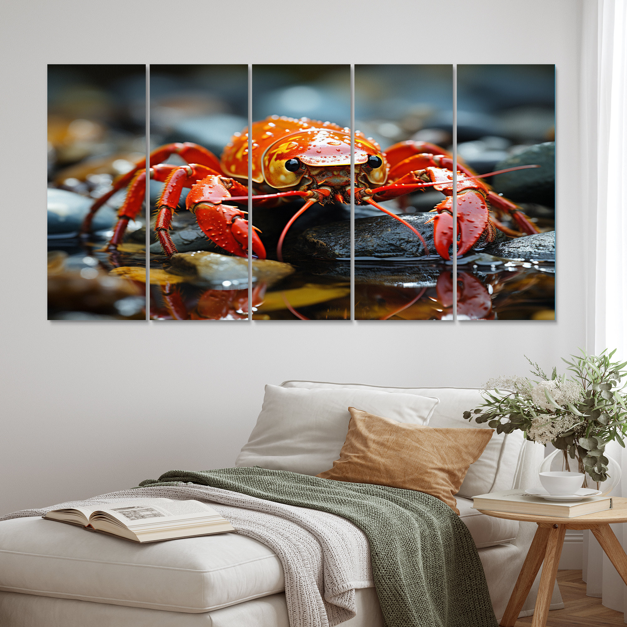 DesignArt Crayfish River Jewels - Animals Metal Wall Art Set | Wayfair