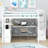 Lurelle Rustic Loft Bed With Desk, Shelves, And Sturdy Pine Frame-1062679749-1062273389
