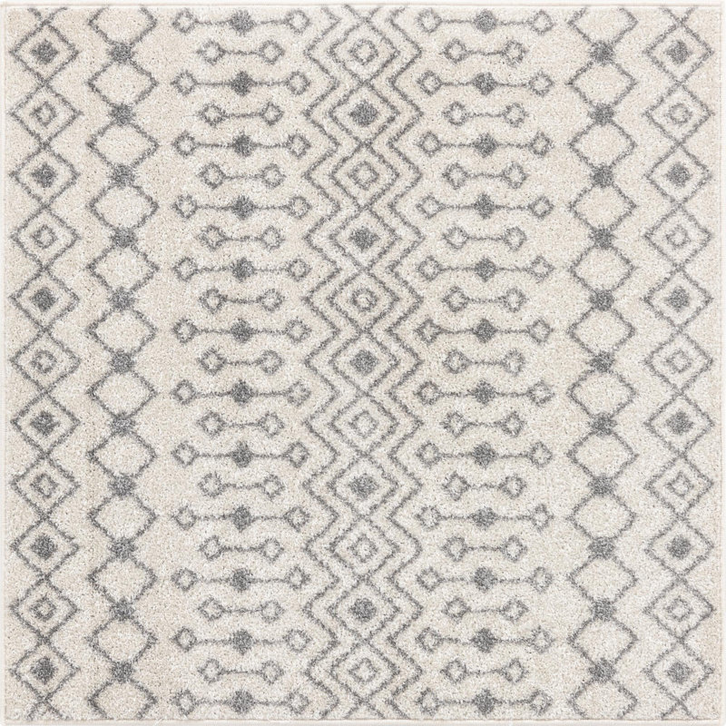 Abstract Indoor Rug, Square 4'