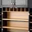 Armoire garde-manger de 78,2 po Gladwin avec tablettes, tiroir et porte-bouteilles-121163785