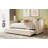 Upholste Daybed Sofa Bed With Trundle Bed And Wood Slat