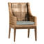 Peninsula Patio Dining Armchair with Cushions-721266382-756465804-749619037