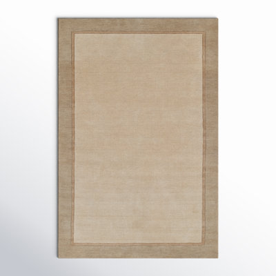 Zaley Gray Taupe Hand-Tufted Wool Rug