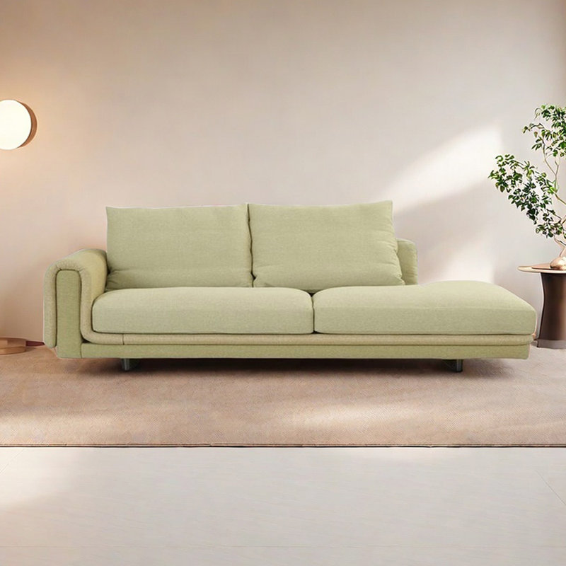Chaise longue spacieuse avec éponge à rebond élevé, Orienté à gauche (vu de face)
