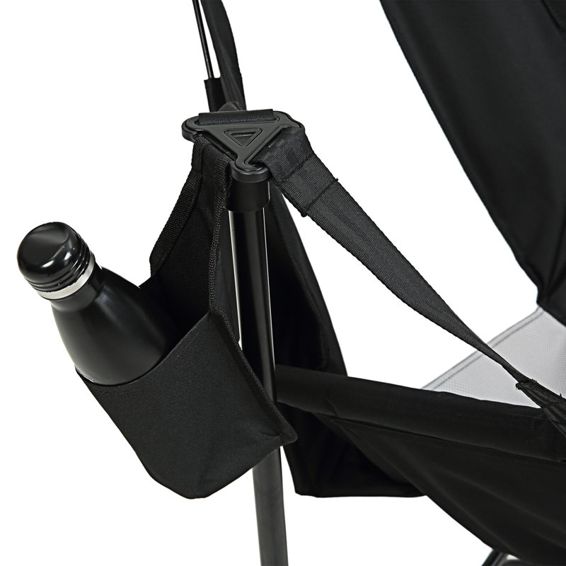 Hammock Camping Chair Folding Portable Rocking Chair  Set of 2, Black