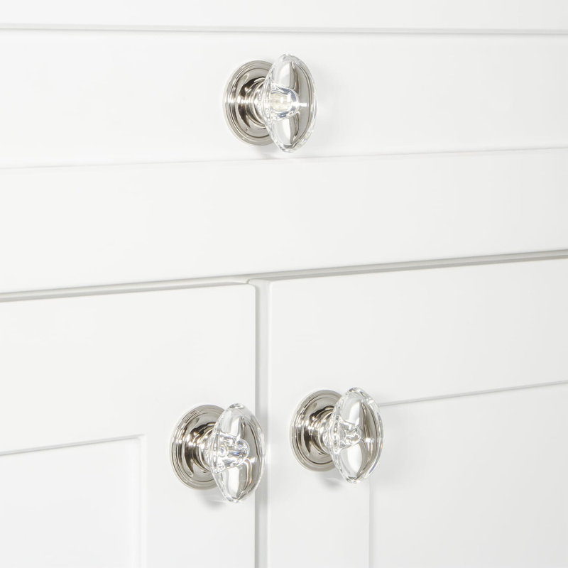 Provence Cabinet Knob, Polished Nickel