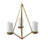 3 - Light Dimmable Geometric Chandelier-1259638048