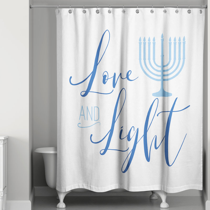 Rideau de douche simple Tulare Love and Light