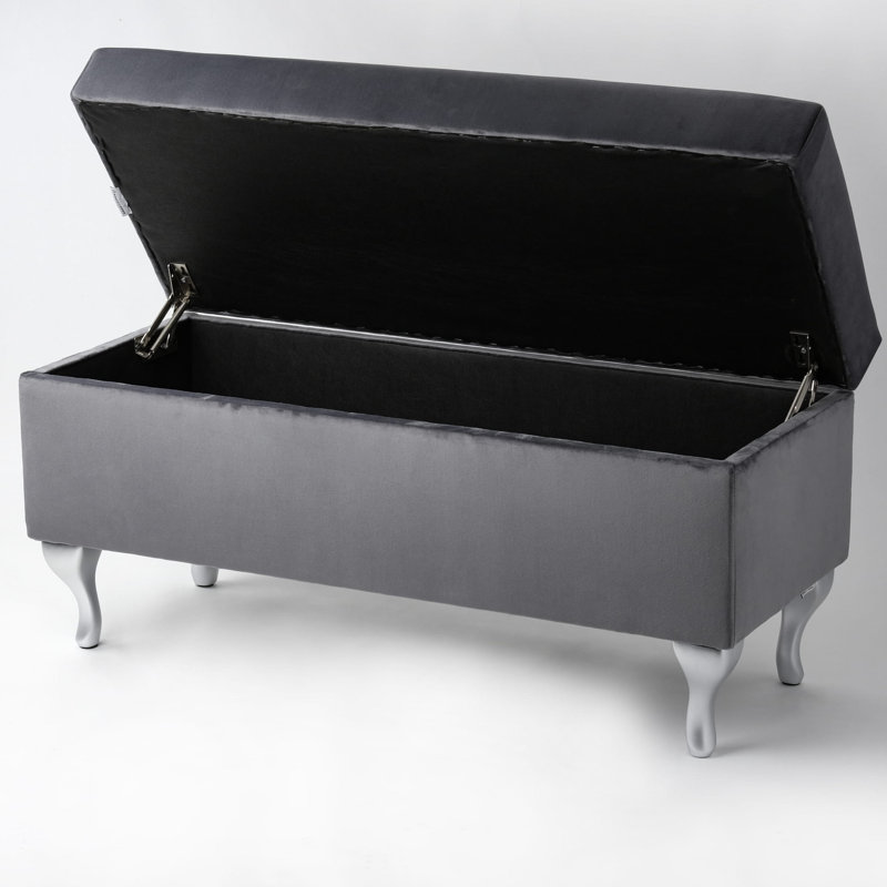 Polyester Upholstered Storage Bench, H47 x W60 x D40cm