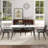62.99" Modern Artificial Stone White Curved Edge Dark Grey Metal Leg Dining Table-Can Accommodate 6 People(Dining Table Only)-2004320918