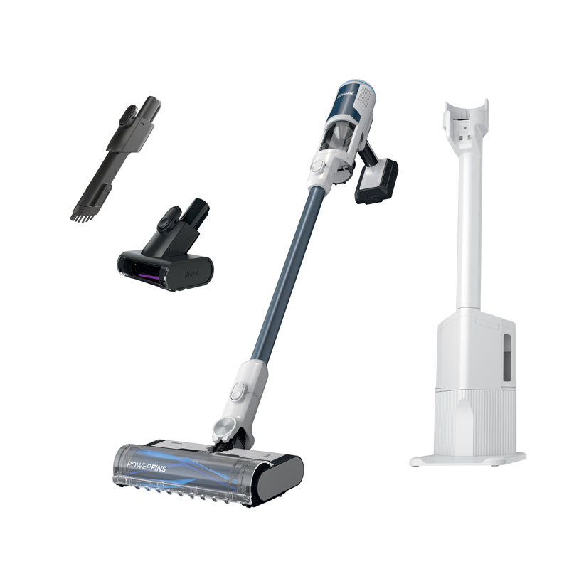 Empty Cordless Stick Vacuum & Auto-empty System, Self Cleaning Brushroll, Hepa Filtration, Gray