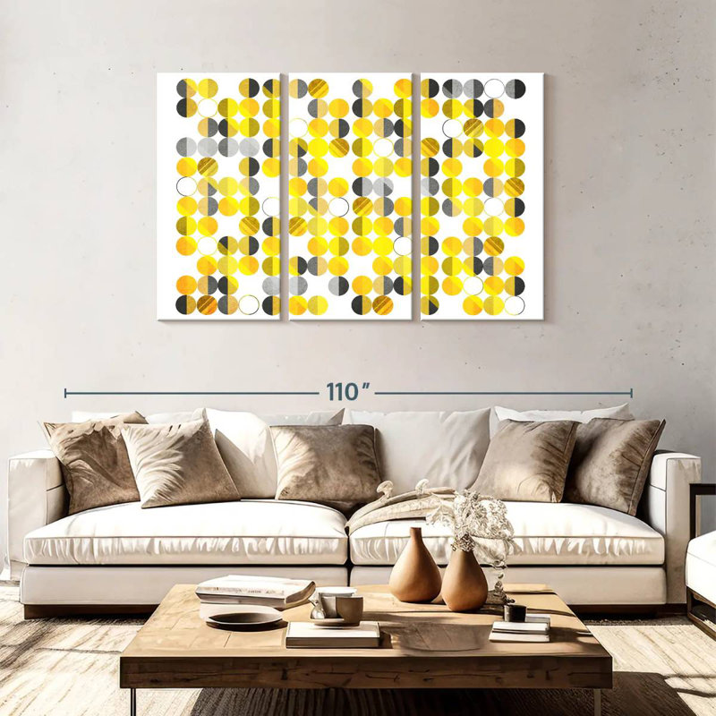 Avery Molecular Abstract Geometric, 48" H x 74" W