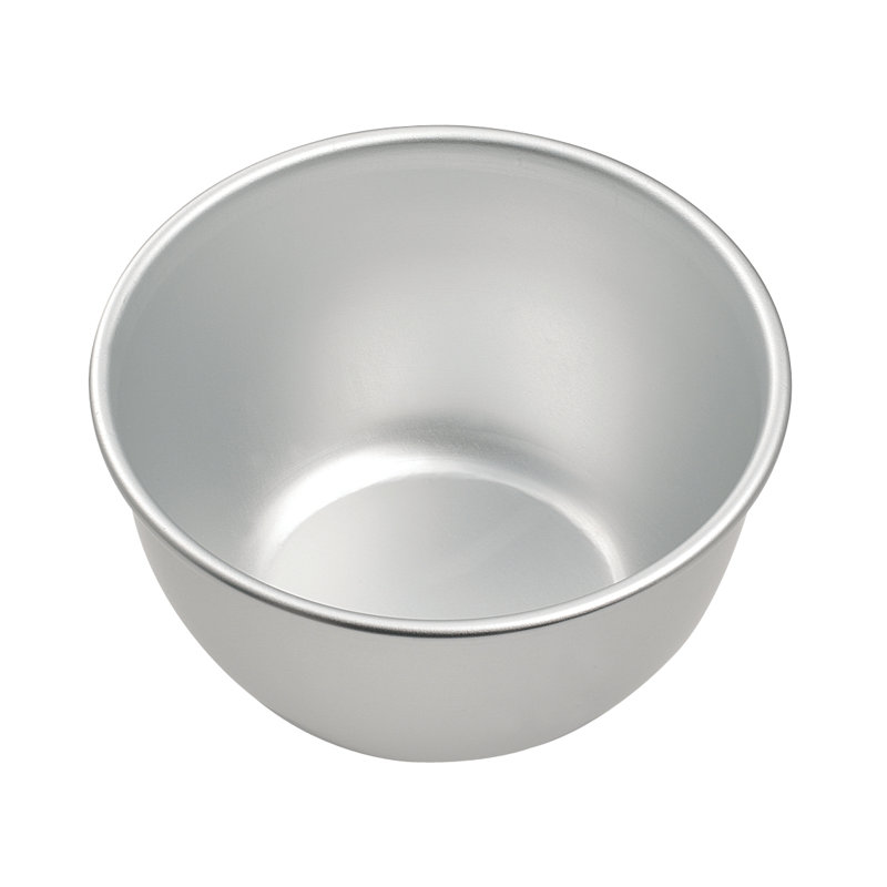Samuel Groves Mermaid silver anodised pudding bowl