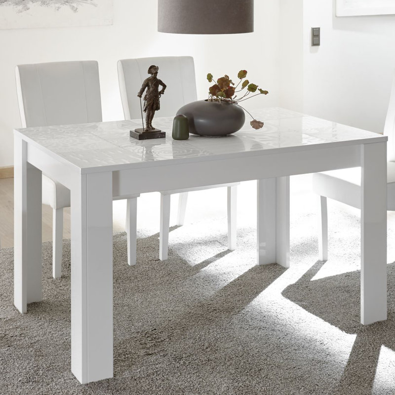 Tyson Dining Table, White Highgloss