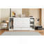 Lit escamotable simple avec tablettes de chevet et garde-robe