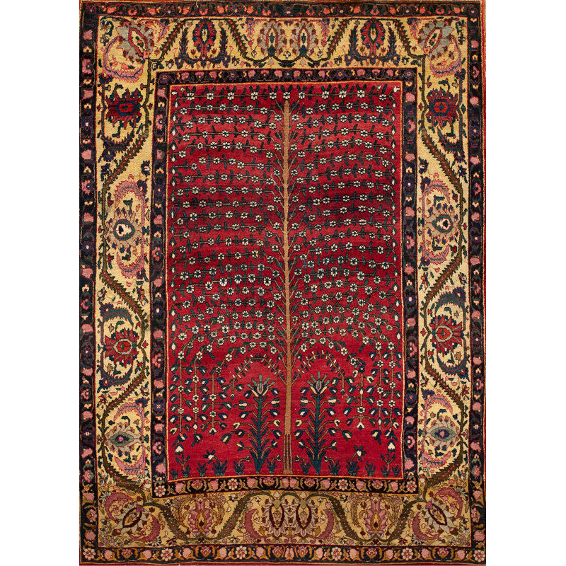 Hand Knotted Wool Geometric Area Rug
