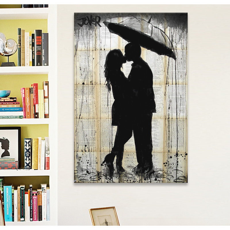 « rain lovers », impression, H 18 po x l 12 po x P 1,5 po, Toile