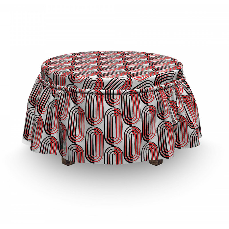 Box Cushion Ottoman Slipcover