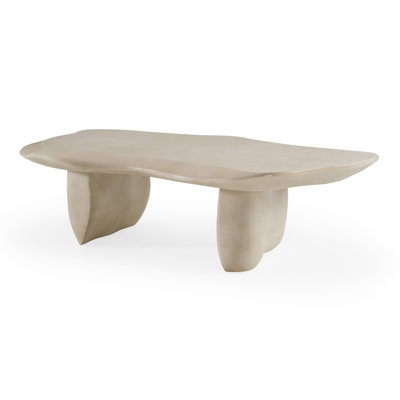 Slone - Modern Beige Concrete Coffee Table
